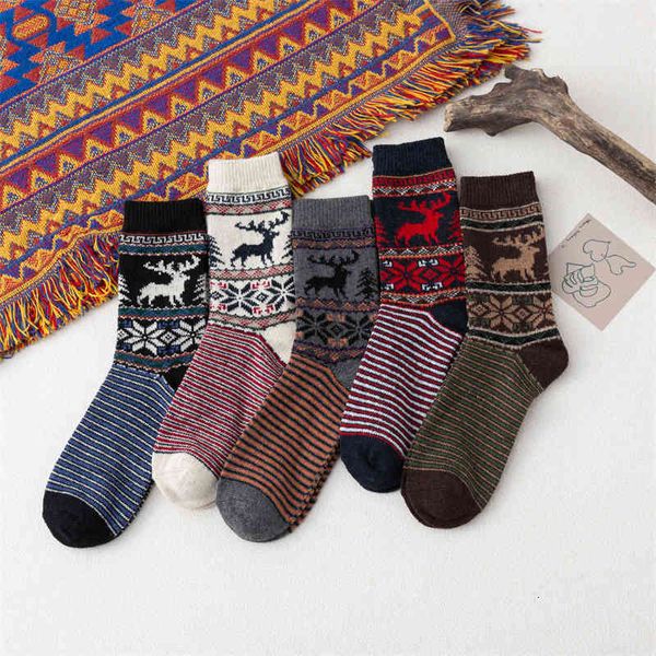 socks 21 autumn and winter warm thickened double way middle tube women's rabbit wool national style striped deer, Black;white
socks 21 autumn and winter warm thickened double way middle tube women's rabbit wool national style striped deer, Black;white