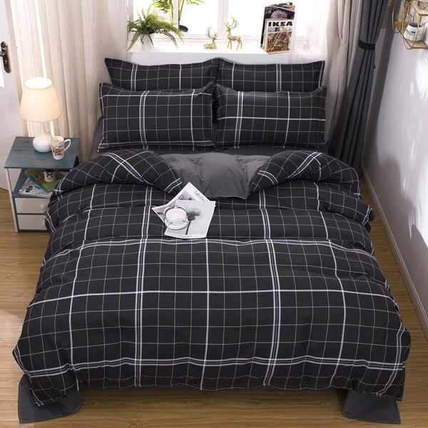 bedding sets black dark gray set duvet cover bed sheet pillowcase flat sheets 3/4/5pcs single family size
bedding sets black dark gray set duvet cover bed sheet pillowcase flat sheets 3/4/5pcs single family size
