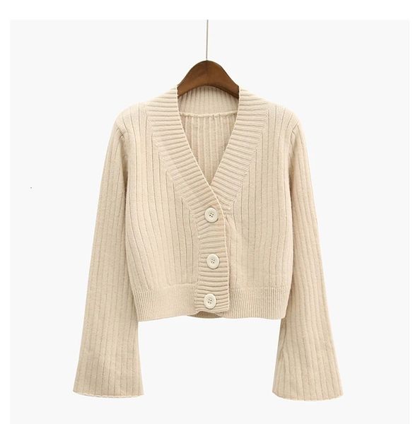women's knits & tees 2021 cardigan autumn long flare short female sweater rib cotton black white jacket ladies soft
women's knits & tees 2021 cardigan autumn long flare short female sweater rib cotton black white jacket ladies soft