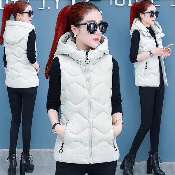 women's vests white/black color winter women vest sleeveless cotton coats warm ladies hooded jackets fashion plaid female outwear cloth, Black;white
women's vests white/black color winter women vest sleeveless cotton coats warm ladies hooded jackets fashion plaid female outwear cloth, Black;white
