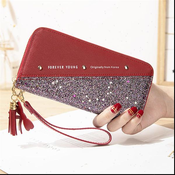 fashion sequined patchwork glitter wallet for women pu leather long coin purse female wallets girls gifts dropship, Red;black
fashion sequined patchwork glitter wallet for women pu leather long coin purse female wallets girls gifts dropship, Red;black