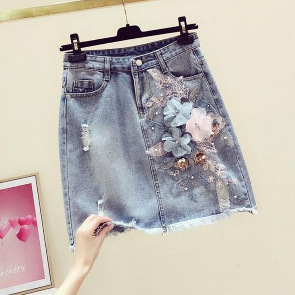 skirts fashion embroidery flowers beaded mini denim skirt women 2021 summer korean high waist a line jeans female plus size f12, Black
skirts fashion embroidery flowers beaded mini denim skirt women 2021 summer korean high waist a line jeans female plus size f12, Black