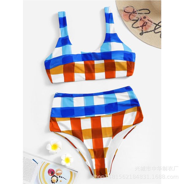 bikini 2021 split suit printed swimsuit fashion, White;black 
bikini 2021 split suit printed swimsuit fashion, White;black