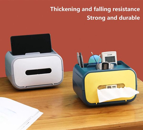 tissue boxes & napkins magnetic box with mobile phone holder wide mouth design napkin double-layer home storage remote control
tissue boxes & napkins magnetic box with mobile phone holder wide mouth design napkin double-layer home storage remote control