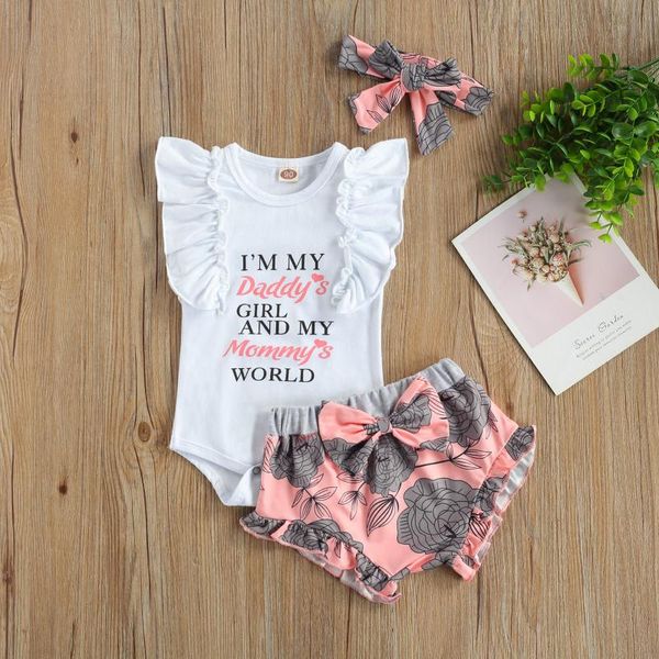 born baby girls fashion 3-piece outfit set sleeve letter print romper+flower shorts+headband summer suit 0-18m clothing sets, White
born baby girls fashion 3-piece outfit set sleeve letter print romper+flower shorts+headband summer suit 0-18m clothing sets, White