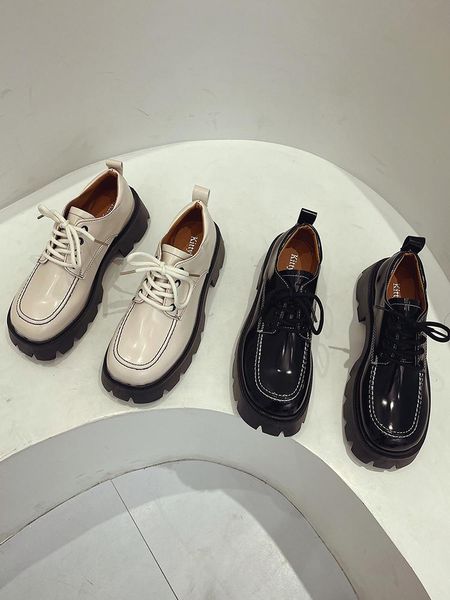 dress shoes 2021 spring and autumn fashion women's all-match thick bottom british style small leather ladies casual loafer, Black
dress shoes 2021 spring and autumn fashion women's all-match thick bottom british style small leather ladies casual loafer, Black