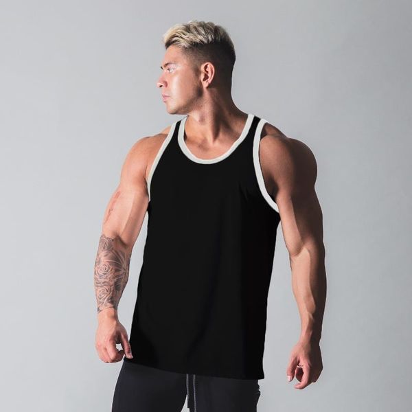 men' tank 2021 brand clothing bodybuilding fitness vest workout stringer wear underwear, White;black
men' tank 2021 brand clothing bodybuilding fitness vest workout stringer wear underwear, White;black