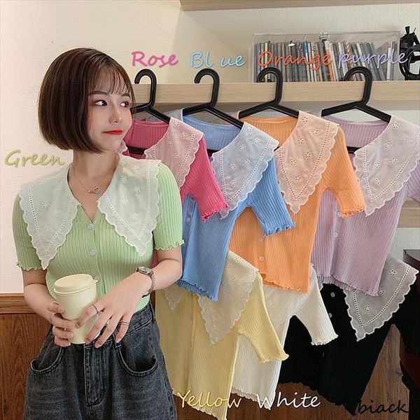 women knitted short sleeve sweaters thin slim ruched cardigans lady single breasted sweater crop for female, White;black
women knitted short sleeve sweaters thin slim ruched cardigans lady single breasted sweater crop for female, White;black