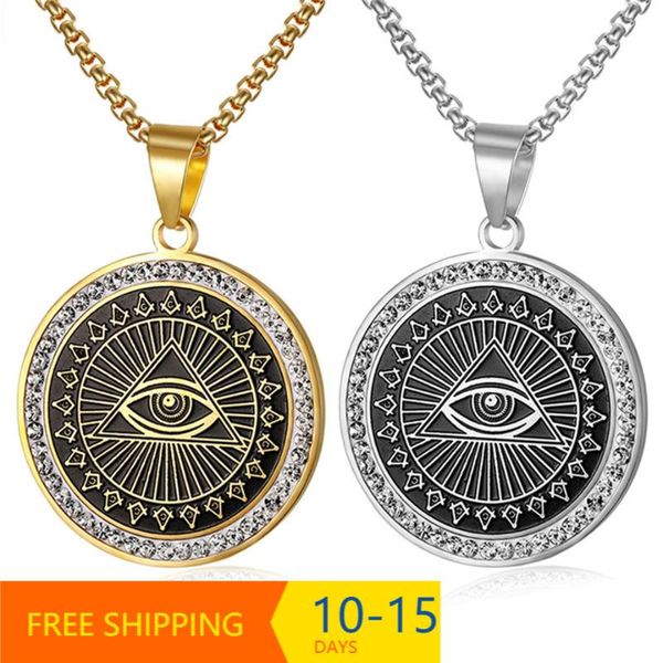 pendant necklaces hip hop mens ason necklace iced out rhinestone illuminati all-seeing eye coins round charming, Silver
pendant necklaces hip hop mens ason necklace iced out rhinestone illuminati all-seeing eye coins round charming, Silver