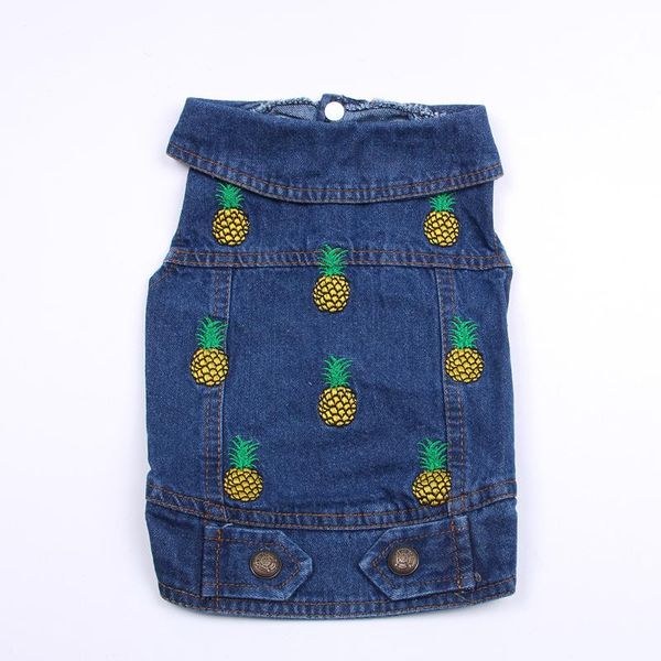 dog apparel pet cat jeans jacket pineapple blue denim coat vest puppy clothes 6 sizes
dog apparel pet cat jeans jacket pineapple blue denim coat vest puppy clothes 6 sizes