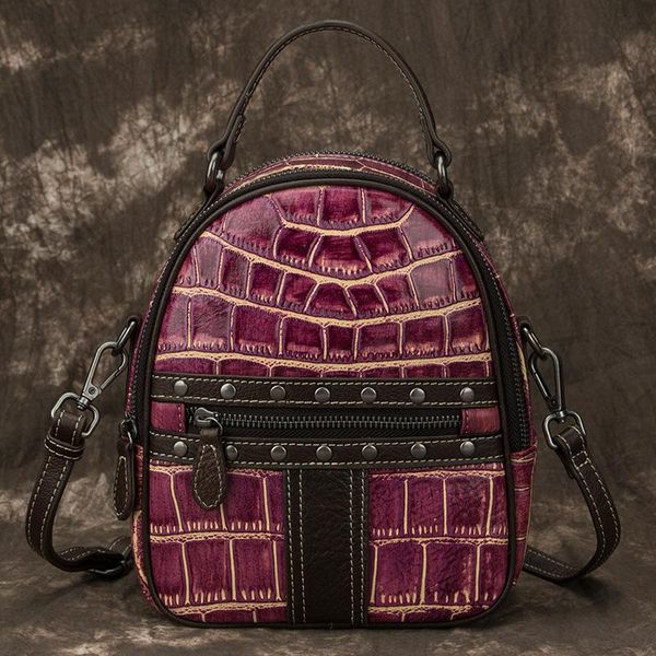 backpack purple color genuine leather alligator women purse classic backpacks eleagnt motorcycle lady shoulder bags
backpack purple color genuine leather alligator women purse classic backpacks eleagnt motorcycle lady shoulder bags