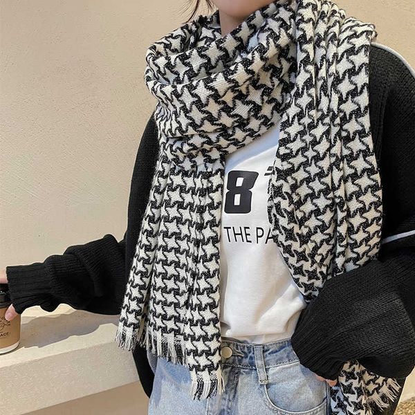 korean version of five pointed star for women in autumn and winter thickened cashmere shawl dual-purpose external scarf, Blue;gray
korean version of five pointed star for women in autumn and winter thickened cashmere shawl dual-purpose external scarf, Blue;gray