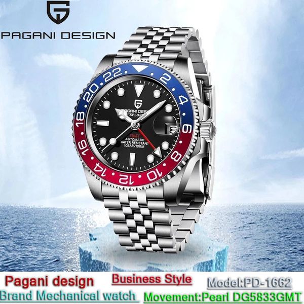 wristwatches pagani design business watch mechanical waterproof men stainless steel sapphire glas rotating bezel reloj hombre, Slivery;brown
wristwatches pagani design business watch mechanical waterproof men stainless steel sapphire glas rotating bezel reloj hombre, Slivery;brown