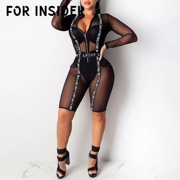 women's jumpsuits & rompers for insider black letter see through jumpsuit playsuit party zipper s bodycon romper women two piece set br, Black;white
women's jumpsuits & rompers for insider black letter see through jumpsuit playsuit party zipper s bodycon romper women two piece set br, Black;white