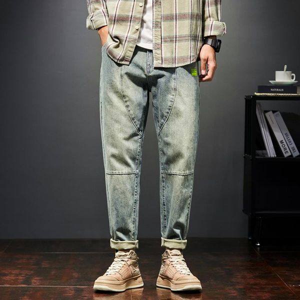 men's jeans men loose fit retro blue dark 2021 autumn and winter wide leg pants denim trousers clothing baggy
men's jeans men loose fit retro blue dark 2021 autumn and winter wide leg pants denim trousers clothing baggy