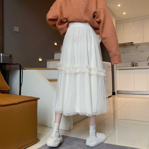 skirts long tulle midi womens 2021 lolita summer mesh skirt japanese style high waisted ruched ruffle rok d5sc, Black
skirts long tulle midi womens 2021 lolita summer mesh skirt japanese style high waisted ruched ruffle rok d5sc, Black