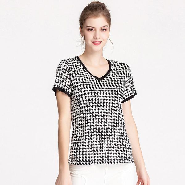 women's tanks & camis 60% silk runway t shirt v neck short sleeves fashion printed blouse, White
women's tanks & camis 60% silk runway t shirt v neck short sleeves fashion printed blouse, White