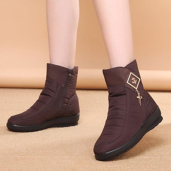 boots ankle female warm fur plush insole snow women shoes flock winter zipper woman, Black
boots ankle female warm fur plush insole snow women shoes flock winter zipper woman, Black