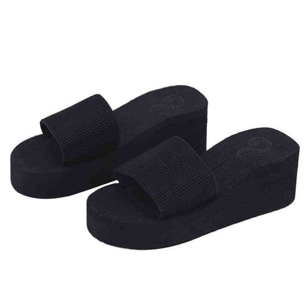 summer soft women wedge sandals thong flip flops flat platform slippers beach y220221, Black
summer soft women wedge sandals thong flip flops flat platform slippers beach y220221, Black