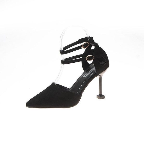 dress shoes 2021 summer women's pumps buckle strap solid shallow pointed toe fashion high heels thin flock, Black
dress shoes 2021 summer women's pumps buckle strap solid shallow pointed toe fashion high heels thin flock, Black