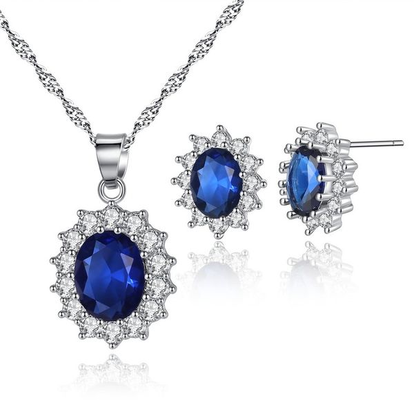 kate princess marriage jewellery set oval zircon necklace earrings jewelry sets, Silver
kate princess marriage jewellery set oval zircon necklace earrings jewelry sets, Silver