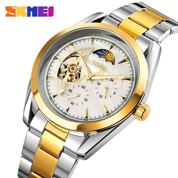 wristwatches fashion automatic watch for men luxury hollow skeleton moon phase mechanical watches stainless steel business style wristwatch, Slivery;brown
wristwatches fashion automatic watch for men luxury hollow skeleton moon phase mechanical watches stainless steel business style wristwatch, Slivery;brown