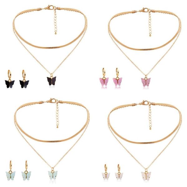 earrings & necklace 2021 lovely butterfly jewelry sets candy color beautiful insect design for women kids party set jewellery, Silver
earrings & necklace 2021 lovely butterfly jewelry sets candy color beautiful insect design for women kids party set jewellery, Silver