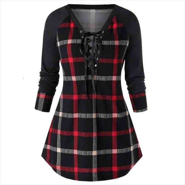 fashion plaid lace up tunic blouse plus size casual winter ladies bottom female women long sleeve shirt blusas pullover, White
fashion plaid lace up tunic blouse plus size casual winter ladies bottom female women long sleeve shirt blusas pullover, White