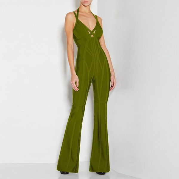 women's jumpsuits & rompers 2021 women army green spaghetti strap v-neck boot cut full length bandage wholesale, Black;white
women's jumpsuits & rompers 2021 women army green spaghetti strap v-neck boot cut full length bandage wholesale, Black;white