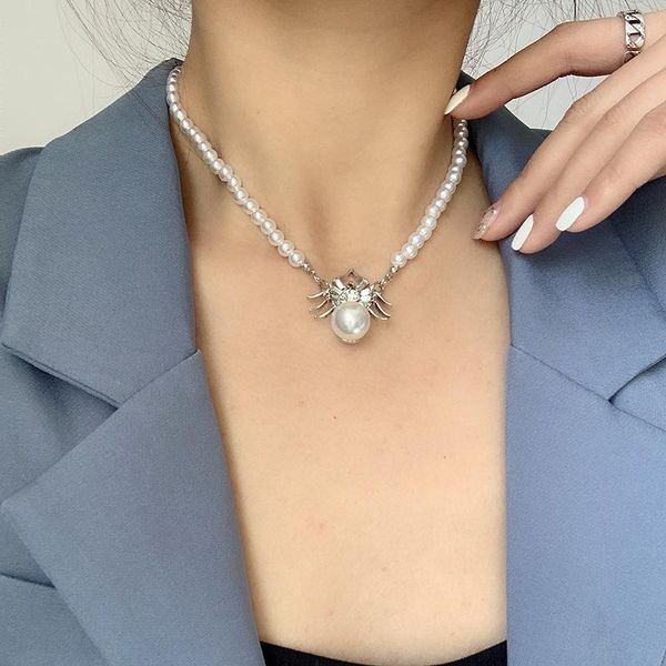 pendant necklaces u-magical high street oversize spider imitation pearl necklace for women statement beaded metallic jewelry, Silver
pendant necklaces u-magical high street oversize spider imitation pearl necklace for women statement beaded metallic jewelry, Silver
