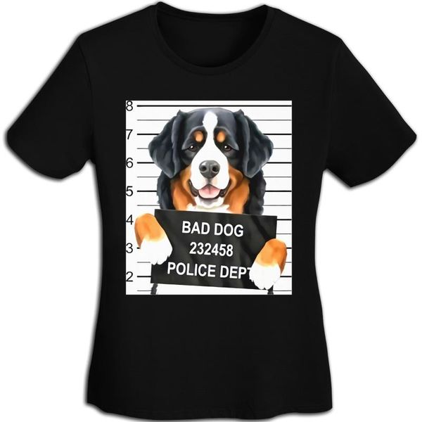 women's t-shirt short-sleeved animal00005bad dog t-shirts, White 
women's t-shirt short-sleeved animal00005bad dog t-shirts, White