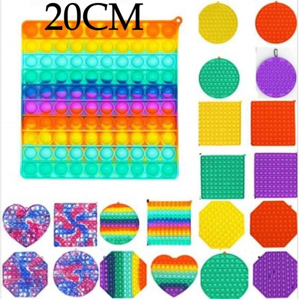 20cm jumbo fidget bubble board sensory toys tie dye rainbow push bubble puzzle with carabiner simple key ring finger game
20cm jumbo fidget bubble board sensory toys tie dye rainbow push bubble puzzle with carabiner simple key ring finger game