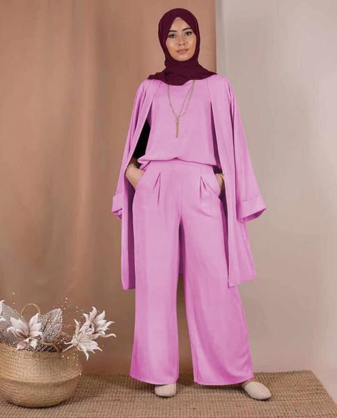 3 piece set muslim vest and cardigan wide leg pants women dubai lace-up blouse abaya kaftan islam casual islamic clothing, Red
3 piece set muslim vest and cardigan wide leg pants women dubai lace-up blouse abaya kaftan islam casual islamic clothing, Red