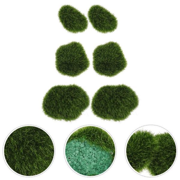 decorations 6pcs simulated moss stones plant wall materials microlandscape ornaments (green)
decorations 6pcs simulated moss stones plant wall materials microlandscape ornaments (green)