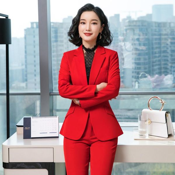 women's two piece pants izicfly spring autumn style red career woman suits with pant set ladies elegant business blazer and trouser wor, White
women's two piece pants izicfly spring autumn style red career woman suits with pant set ladies elegant business blazer and trouser wor, White