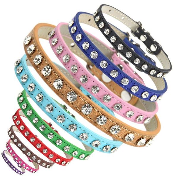 cat collars & leads charm diamond collar bling rhinestone design puppy baby dog adjustable leather strap for dogs cats supplies
cat collars & leads charm diamond collar bling rhinestone design puppy baby dog adjustable leather strap for dogs cats supplies