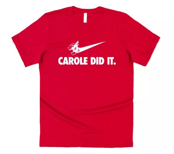 carole baskin did it t-shirt tee funny exotic the tiger king cat rescue show, White;black
carole baskin did it t-shirt tee funny exotic the tiger king cat rescue show, White;black