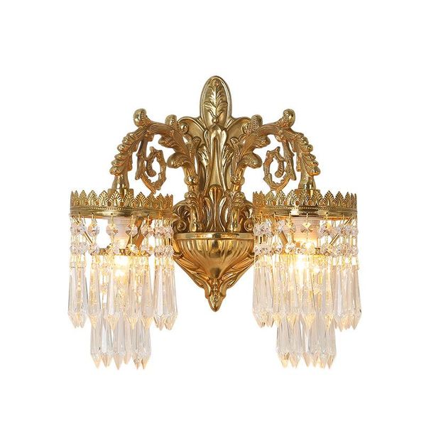 wall lamp european style copper crystal french living room bedroom bedside staircase aisle mirror front e14 ac110v 220v
wall lamp european style copper crystal french living room bedroom bedside staircase aisle mirror front e14 ac110v 220v