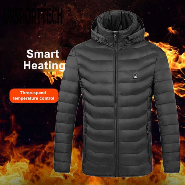 ursporttech winter heated jackets mens down parka men women warm outdoor coat usb electric heating hooded jackets 210528, Black
ursporttech winter heated jackets mens down parka men women warm outdoor coat usb electric heating hooded jackets 210528, Black