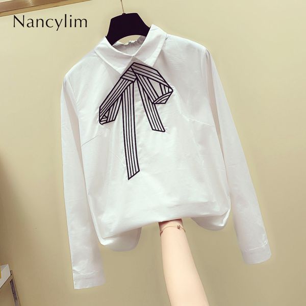 blouses embroidered bow shirt for woman long sleeve autumn girls ladies white blouse femme blusas nancylim
blouses embroidered bow shirt for woman long sleeve autumn girls ladies white blouse femme blusas nancylim