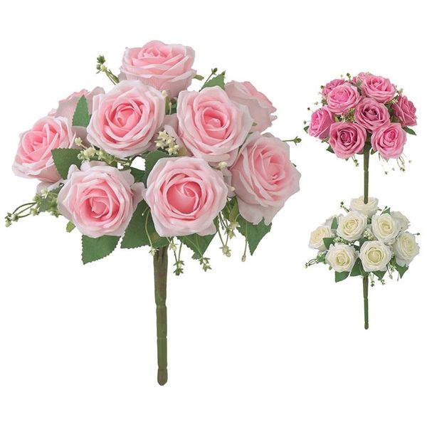artificial rose flowers bouquet faux fake holding for home garden wedding party decoration decorative & wreaths
artificial rose flowers bouquet faux fake holding for home garden wedding party decoration decorative & wreaths