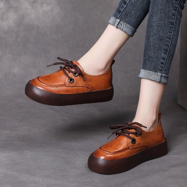 dress shoes johnature lace-up pumps women genuine leather retro 2021 autumn round toe handmade concise leisure platform, Black
dress shoes johnature lace-up pumps women genuine leather retro 2021 autumn round toe handmade concise leisure platform, Black