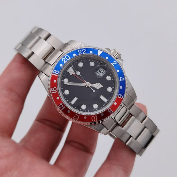 mens watches 40mm wristwatch blue black ceramic bezel stainless steel watch 116710 automatic gmt movement limited orologio, Slivery;brown
mens watches 40mm wristwatch blue black ceramic bezel stainless steel watch 116710 automatic gmt movement limited orologio, Slivery;brown