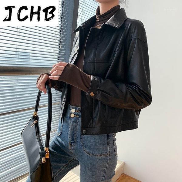 genuine leather jacket women casual sheepskin coat female short coats spring autumn clothes femme veste pph33 women's & faux, Black
genuine leather jacket women casual sheepskin coat female short coats spring autumn clothes femme veste pph33 women's & faux, Black
