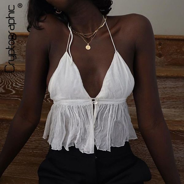 cryptographic fashion halter baless crop women white chiffon club party sleeveless cropped 2021 summer, Black;white
cryptographic fashion halter baless crop women white chiffon club party sleeveless cropped 2021 summer, Black;white