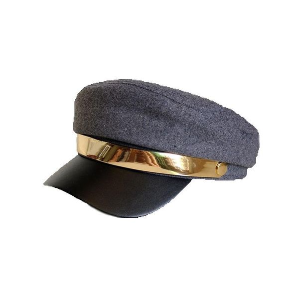 berets 2021 women military hats metal belt navy british woolen octagon autumn winter brand street beret luxury fashion visor sailor hat, Blue;gray
berets 2021 women military hats metal belt navy british woolen octagon autumn winter brand street beret luxury fashion visor sailor hat, Blue;gray