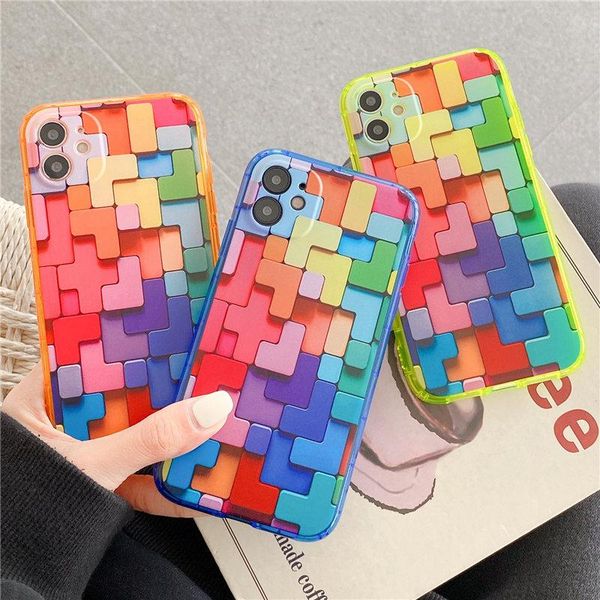 colorful block fluorescence phone case for 12 mini 11 pro max se 2021 7 8 plus x xr xs creative soft silicone cover cell pouches
colorful block fluorescence phone case for 12 mini 11 pro max se 2021 7 8 plus x xr xs creative soft silicone cover cell pouches
