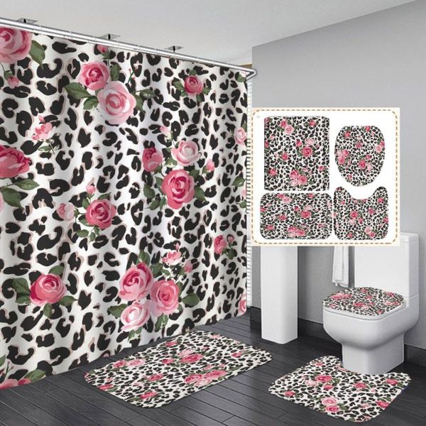 shower curtains leopard pink rose curtain fashion modern with non slip rug mat bathroom waterproof polyester home decor 180cm
shower curtains leopard pink rose curtain fashion modern with non slip rug mat bathroom waterproof polyester home decor 180cm