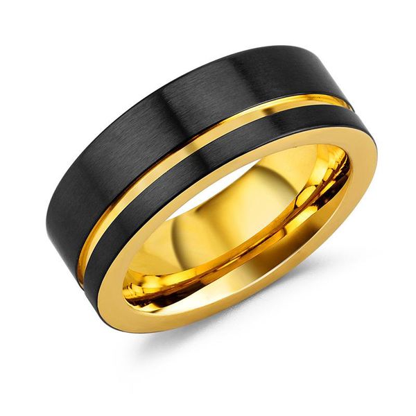 wedding rings fashion 8mm men's black gold tungsten carbide stainless steel ring beveled edge inlay purple carbon fibre men band, Slivery;golden
wedding rings fashion 8mm men's black gold tungsten carbide stainless steel ring beveled edge inlay purple carbon fibre men band, Slivery;golden