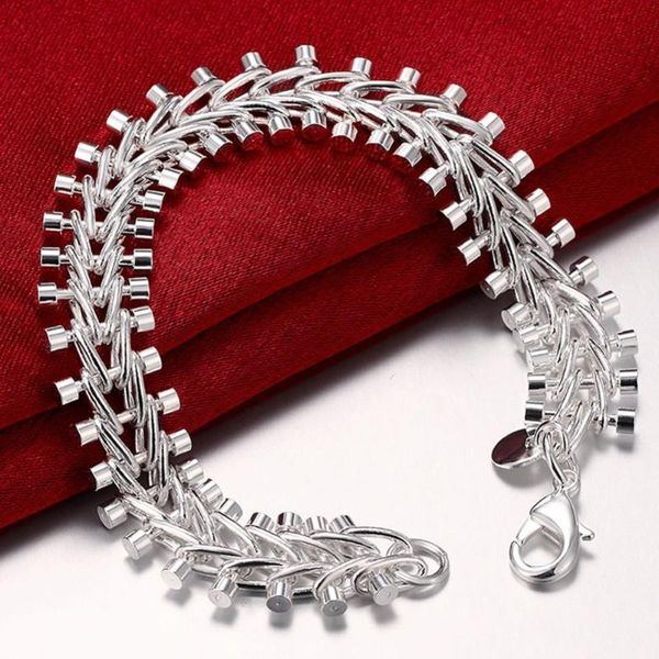 link, chain selling silver 925 jewelry link bracelet women men luxury wholesale, Black
link, chain selling silver 925 jewelry link bracelet women men luxury wholesale, Black